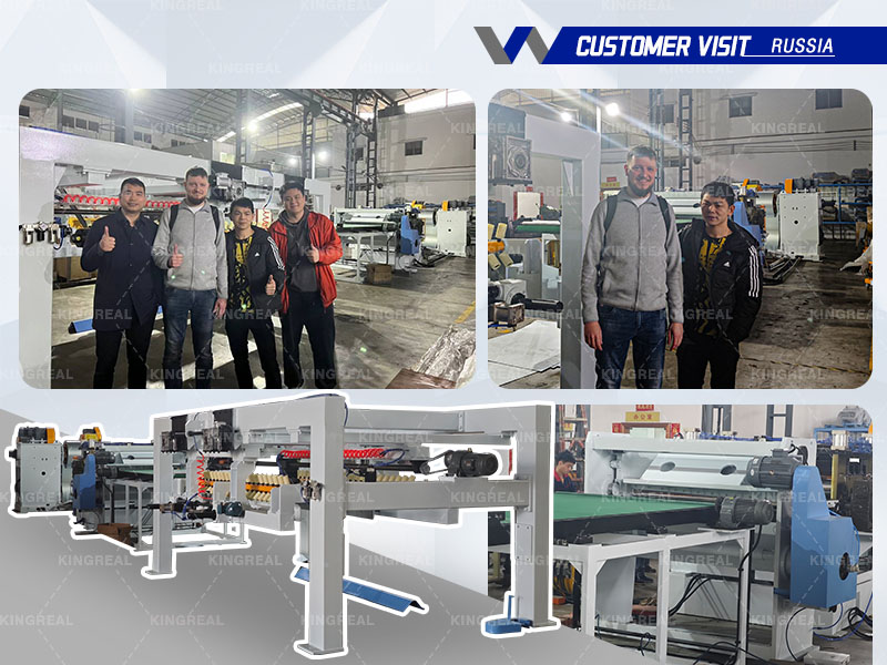 Russian customers visita nostram officinam pro III-in-I grex linea productum