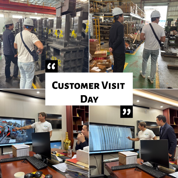 Polonica Customers At Metal Coil Slitting Machina Factory