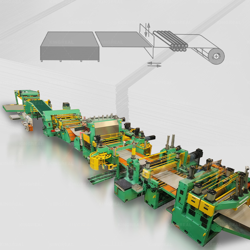 Coil ad Sheet secare Longitudo Machina