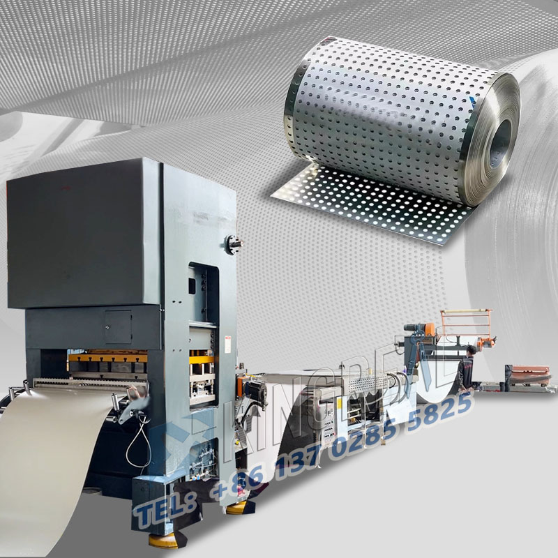 Sheet Coil Perforation et Rewind Machina